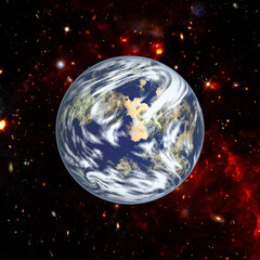 Wall Mural - magnificent earth in outer space. the elements of this image furnished by nasa.
