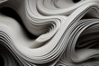 This close-up image showcases the remarkable precision and craftsmanship of a paper sculpture, An interesting interaction between structured lines and organic, free-flowing forms, AI Generated