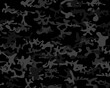 Camouflage Military Hunter. Army Woodland Print. Digital Dirty Camouflage. Gray Camo Paint. Modern Black Texture. Urban Fabric Pattern. Seamless Vector Background.  Seamless Brush. Tree Dark Canvas.