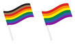 Rainbow Pride flag symbol icon. vector illustration