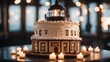 lighthouse is actually a giant cake that is decorated with candles and frosting lighthouse at Cape   