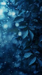 a blue nature background with sparkle.