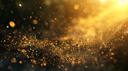 A golden hour bokeh background. 
