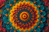 Fototapeta  - mesmerizing kaleidoscope of vibrant colors and intricate patterns unfolds before your eyes