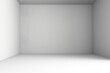 © Andrei Hasperovich - Background White Wall Studio with Shadow Leaves, light Cement floor Surface Texture Background,Empty Kitchen Room with Podium Display,Top Shelf Bar,Backdrop Concrete background