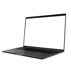Wall Mural - a laptop mockup. cutout isolated on a transparent background. png - ai generative