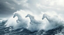 White Horses In The Waves. 