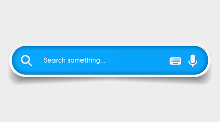 Leinwandbilder - Search Bar with suggestions for UI UX design and web site. Search Address and navigation bar icon. Collection of search form templates for websites. Search engine web browser window template.