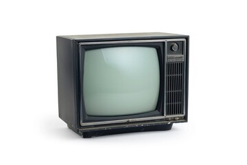 Wall Mural - a classic old television set with a green screen, perfect for adding your own content. ideal for pre