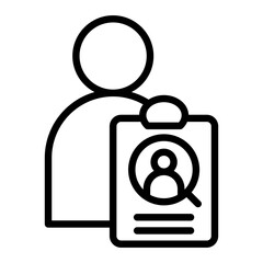 Canvas Print - Hiring Manager Icon