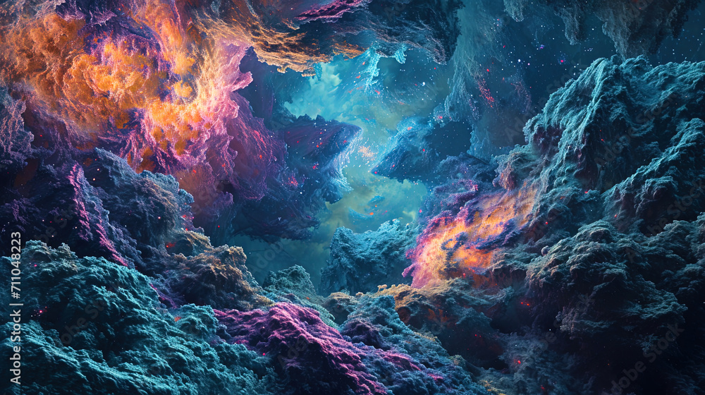 Embark on a mesmerizing visual odyssey, delving into the cosmic ...