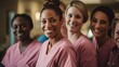 © duyina1990 - Group of diverse female nurses smiling at the camera
