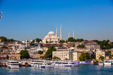 Fototapeta Miasta - Suleymaniye Mosque in Istanbul Turkey.