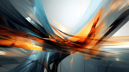 Wall Mural - Abstract digital art background with a chaos feel