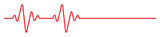 Fototapeta  - Red heartbeat line icon. Pulse trace, ECG or EKG Cardio graph symbol for Health, Medical cardiology analysis. Stroke heart diagram, cardiogram. Vector