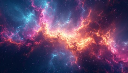 Wall Mural - Feature abstract and cosmic textures, reminiscent of galaxies and celestial patterns, suitable for futuristic and imaginative designs, generative AI
