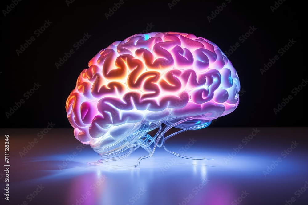 Motley brain creativity, insight, mind axon flow state. Ideation, problem-solving, originality in creative process. Creative thinking, associative thinking, brain networks, Default Mode Network (DMN)