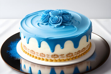 blue cake