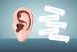 Good listener listen and accept all opinion, suggestion or customer feedback concept.