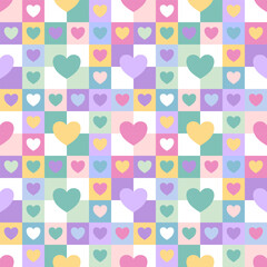 seamless background with hearts