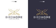 Home Bird Logo Design Vector Inspiration
