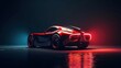 © Jennifer - Generic and unbranded sport car on a dark background