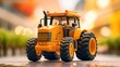 A tractor equipped with a 3D printed replacement part, reducing downtime and increasing efficiency.