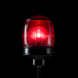 Red siren alarm light flashing 