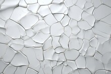 Cracked White Ceramic Texture Background.