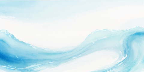 Naklejka na meble abstract soft blue and white abstract water color ocean wave texture background. Banner Graphic Resource as background for ocean wave and water wave abstract graphics	