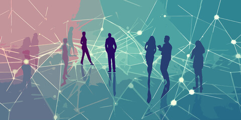 business lifestyle concept with an emphasis on connection