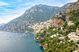 Fototapeta Tulipany - landscape of Amalfi coast and Positano