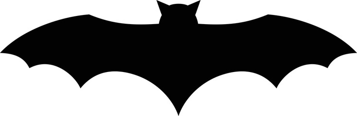 Wall Mural - Horrible Halloween bat silhouette, gothic animal