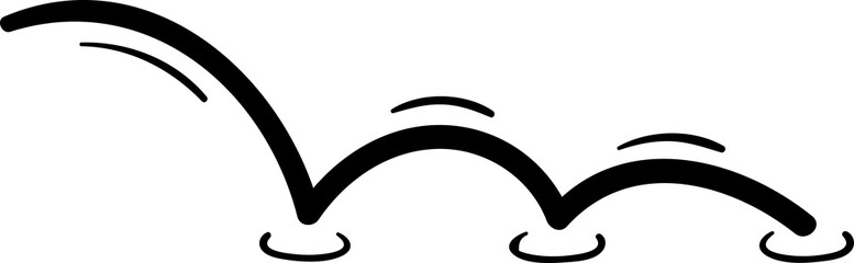 Movement effect of jumping or hopping