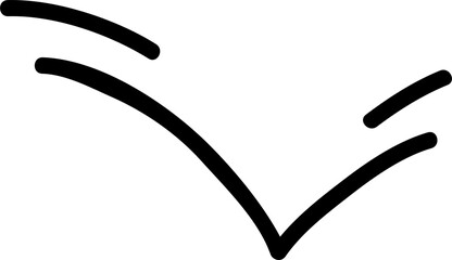 Jump movement line element, design motion