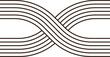 Lines weaving and crossing, zen pattern figure