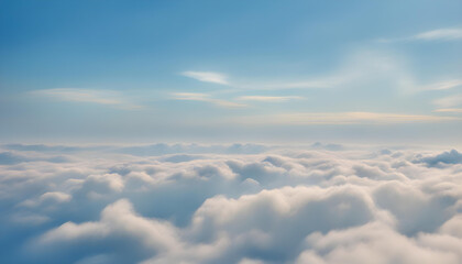Wall Mural - blue sky and white clouds. blue back ground.