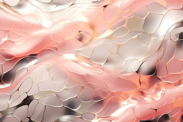 Wall Mural - colorful waves of liquid: a psychedelic abstraction of vibrant blue, yellow, and pink.
