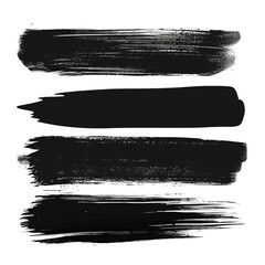 Aufkleber - Hand drawn Scribble line brush strokes set
