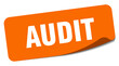 audit sticker. audit label