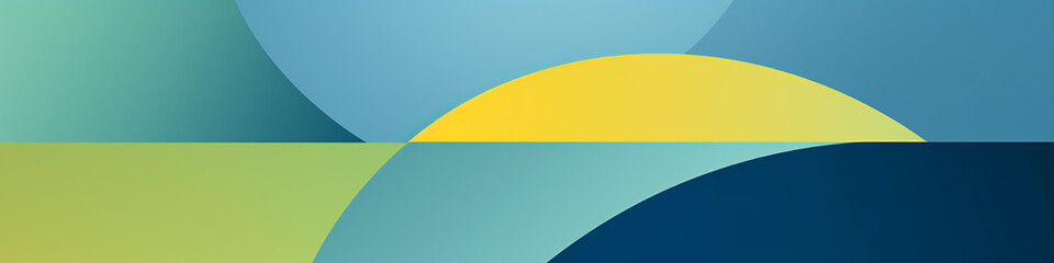 Wall Mural - illustration of an abstract minimalistic background made up of geometric shape mosaics. muted color 
