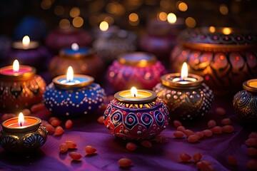 Wall Mural - Diwali is an Indian holiday the festival of fire