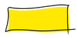 text box yellow and black line design element, lower third yellow design bubble text transparent file format png