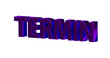 Termin - violette plakative 3D-Schrift, Treffen, Meeting, Buchung, Arzttermin, Zeitslot, Planung, Online, Freisteller, Rendering

