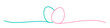 Doodle Easter Eggs line art banner in scribble style hand drawn with thin line, divider shape. Png clipart isolated on transparent background