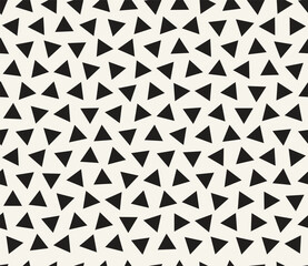 Wall Mural - vector seamless pattern. repeating geometric elements. stylish monochrome background design.