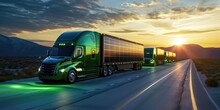 Eco-friendly, Solar-powered Trucks For Cargo Transportation