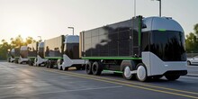 Eco-friendly, Solar-powered Trucks For Cargo Transportation