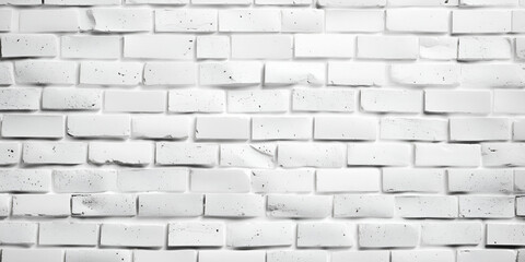  White brick wall facade building wall standing front brick sunset white background