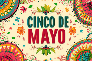 mexican national holiday celebration poster illustration design